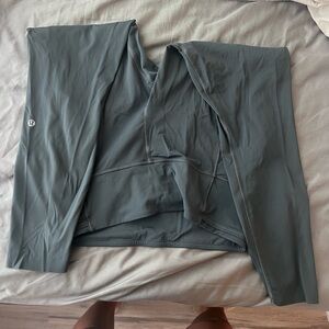 Slate (grey/blue) lululemon fast & free leggings